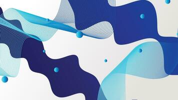 White and blue gradient dynamic fluid shapes abstract background vector