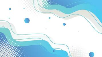 White and blue gradient dynamic fluid shapes abstract background vector