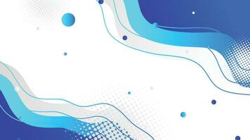 White and blue gradient dynamic fluid shapes abstract background vector