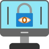 Internet Privacy Concerns Vector Icon Design