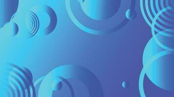 Blue abstract circle gradient modern graphic background vector