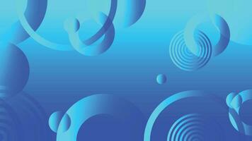 Blue abstract circle gradient modern graphic background vector