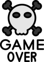 Game Over Vector Icon Design