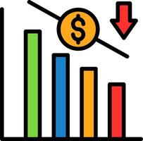 Industry Downturn Vector Icon Design