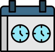 diseño de icono de vector de tiempo