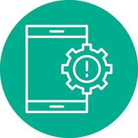 Mobile App Vulnerabilities Vector Icon Design