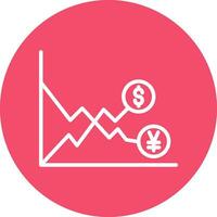 Exchange Rate Volatility Vector Icon Design