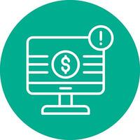 Online Payment Risks Vector Icon Design