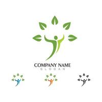 Human character logo sign vector