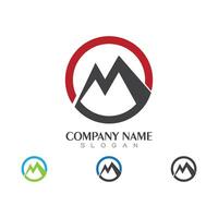 M Letter Logo Template vector