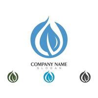 water drop Logo Template vector