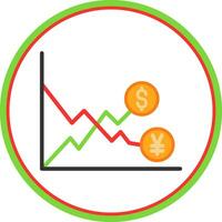 Exchange Rate Volatility Vector Icon Design