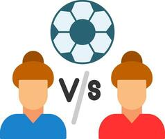 Player Versus Player Vector Icon Design