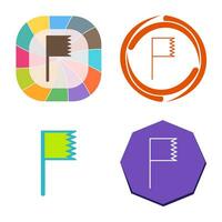 Unique Flag Vector Icon