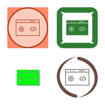 icono de vector de código limpio único