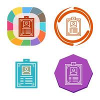 ID Card Vector Icon