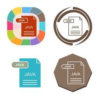 icono de vector de java