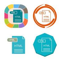 icono de vector html