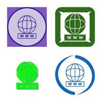 Unique World Wide Web Vector Icon