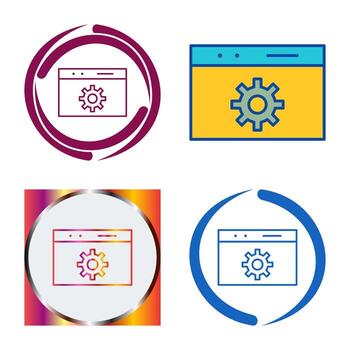 Unique Web Optimization Vector Icon