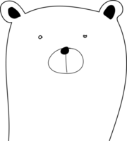 linda oso dibujos animados en transparente antecedentes. png