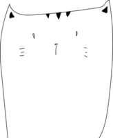 linda gato dibujos animados en transparente antecedentes. png