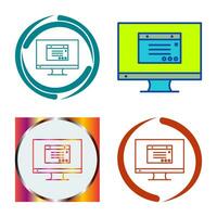 Unique Internet Ads Vector Icon