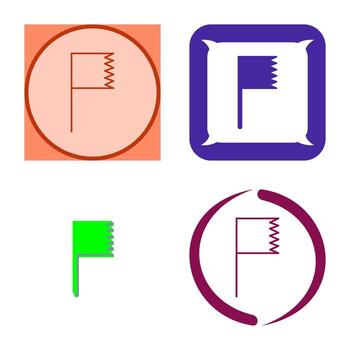 Unique Flag Vector Icon
