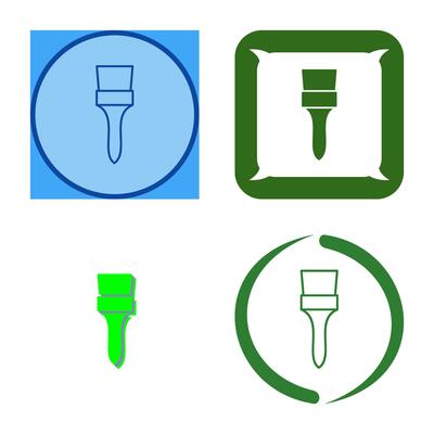 Unique Brush Vector Icon