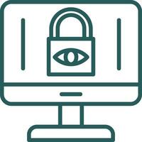 Internet Privacy Concerns Vector Icon Design