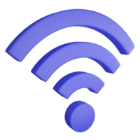 Wi-Fi simbolo clipart piatto design icona isolato su trasparente sfondo, 3d rendere tecnologia e informatica sicurezza concetto png