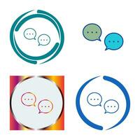 Unique Conversation Bubbles Vector Icon