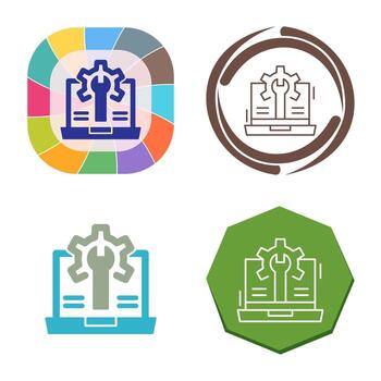 icono de vector de desarrollo web