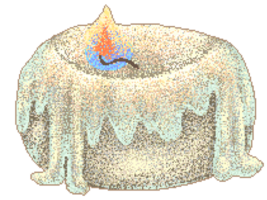 Lit and unlit candle png
