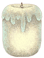 Lit and unlit candle png