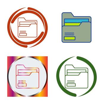 icono de vector de carpeta