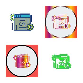 icono de vector de codificación