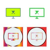 Unique Disconnected Network Vector Icon