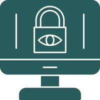 Internet Privacy Concerns Vector Icon Design