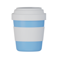 ilustração 3d de xícara de café png