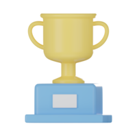 ilustração 3d do troféu png