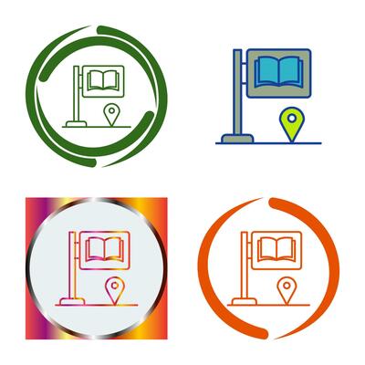 Sign Board Vector Icon