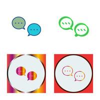 Unique Conversation Bubbles Vector Icon