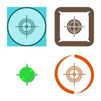 Unique Target Vector Icon