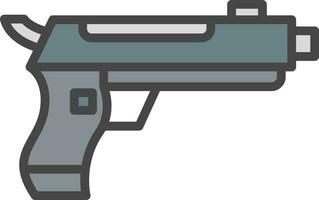 diseño de icono de vector de pistola