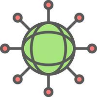 Network User Vector Icon Design