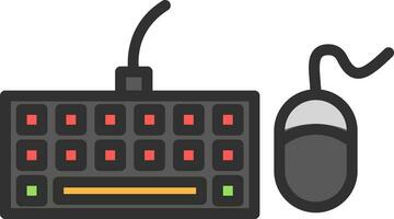 Keyboard And Mouse Vector Icon Design