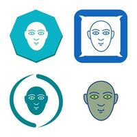 icono de vector de rostro humano