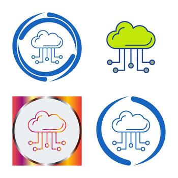 Cloud Computing Vector Icon