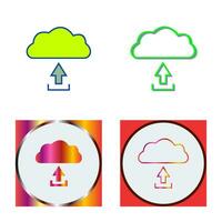 Unique Upload to Cloud Vector Icon